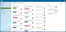 A sample of the 'deck' app, in this case configured as a Kanban board. It's functionally equivalent Trello, but with all the other collaboration capabilities of NextCloud built in.